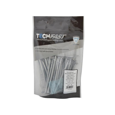Forgefix Techfast Roofing Timber To Light Section Multi Colour (5.5 x ...