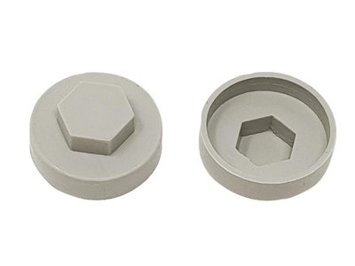 ForgeFix TFCC16GG TechFast Cover Cap Goosewing Grey 16mm (Pack 100) FORTFCC16GG