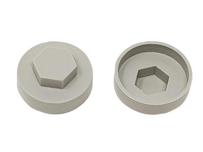 ForgeFix TFCC19GG TechFast Cover Cap Goosewing Grey 19mm (Pack 100) FORTFCC19GG