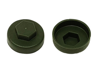 ForgeFix TFCC19OG TechFast Cover Cap Olive Green 19mm (Pack 100) FORTFCC19OG