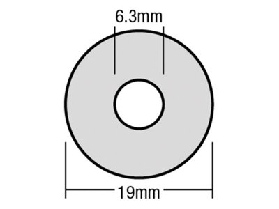 ForgeFix TFW1963 TechFast Bonded EPDM Washer 6.3 x 19mm Box 100 FORTFW1963