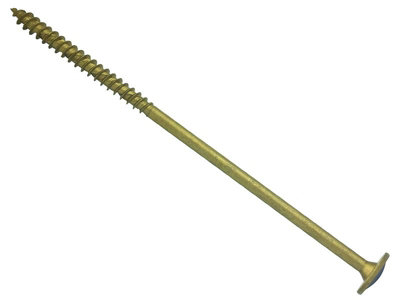 ForgeFix - Wafer Head TORX Compatible Construction T40 Screws Tan 8x180mm Tub 25