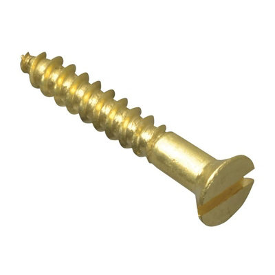 Forgefix Wood Screws, Slotted, Csk, Br Multi Colour (3/4in x 4 ...