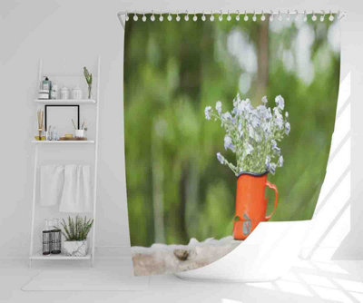 Forget Me Not Flowers Shower Curtain / Default Title Price Comparisons | Compare The Build