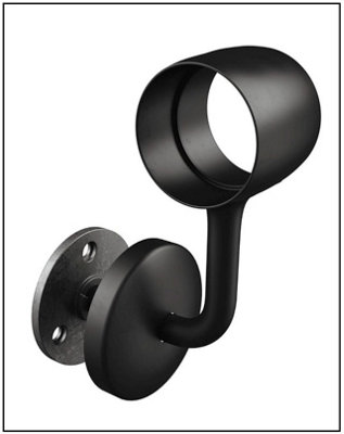 Forgeworks Premium Matt Black Steel 3.6m Indoor Stair Handrail Kit - Easy Install all in One Box - 6