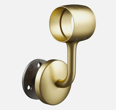 Forgeworks Premium Satin Brass 1.2m Indoor Stair Handrail Kit. Easy ...