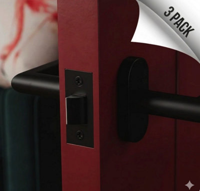 Forgeworks Thin Frame 40mm Short Latch in Contemporary Matt Black ...