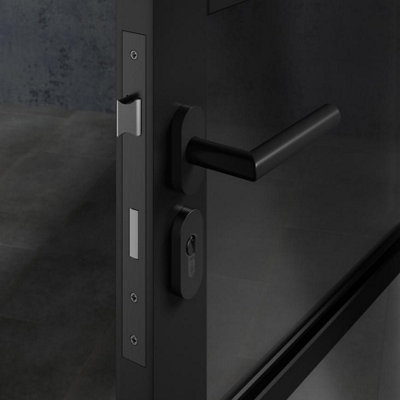 Forgeworks Thin Frame Sashlock Matt Black Finish 35mm