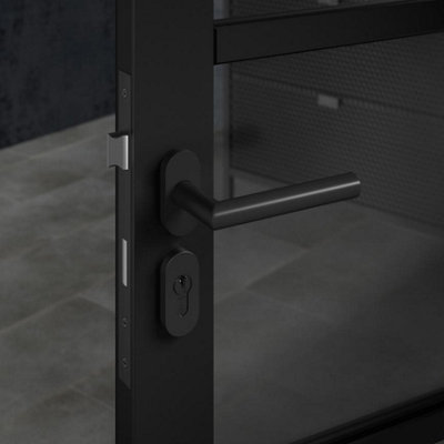 Forgeworks Thin Frame Sashlock Matt Black Finish 35mm