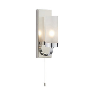 ForlÃ¬ Bathroom Wall Lamp Chrome Plate & Frosted Glass IP44