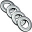 Form A M14 - 14mm Washers Zinc Steel ( Pack of: 100 ) Metal Washer DIN 125 Durable Connection Enhancement for Nuts and Bolts