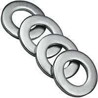 Form A M16 - 16mm Washers Zinc Steel ( Pack of: 100 ) Metal Washer DIN 125 Durable Connection Enhancement for Nuts and Bolts