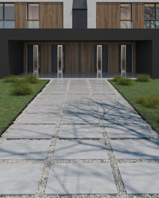 Forma Grey 600mmx900mm 20mm porcelain paver. pack of 60 with coverage of 21.6 sqr mtrs