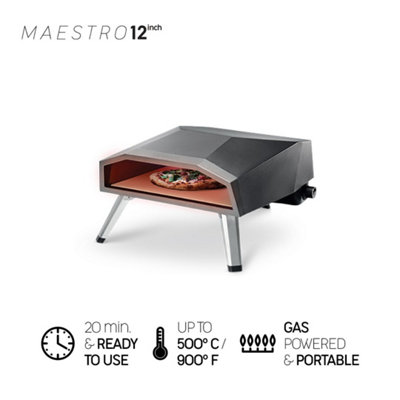 Forneza 12 Inch Gas Pizza Oven with Accessories Bundle - Quick & Stylish Culinary Mastery