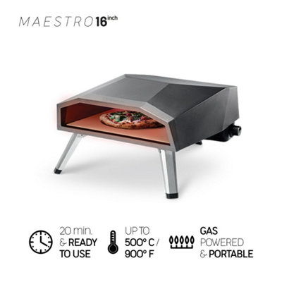 Forneza 16 Inch Gas Pizza Oven with Accessories Bundle - Elevate Your Culinary Artistry with Gas-Powered Precision - 4