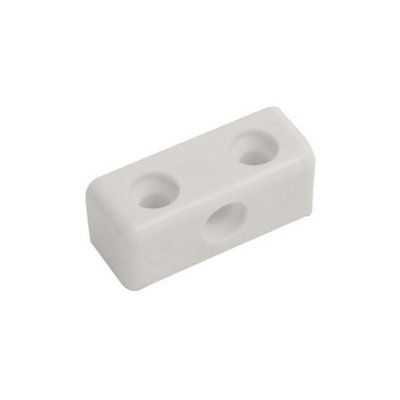 Fort Fasteners Modesty Block White Pack of 20