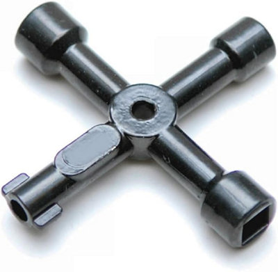 FORT FASTENERS UNIVERSAL 4 WAY SERVICE UTILITY GAS ELECTRIC KEY