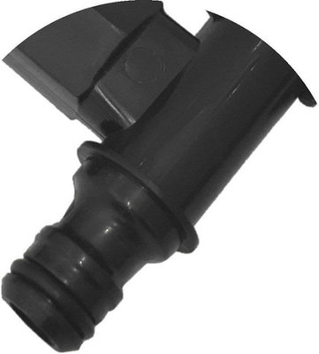 Fort Fasteners Water Butt Tap Plastic Push Fit Black Premier 1 Tap - 3