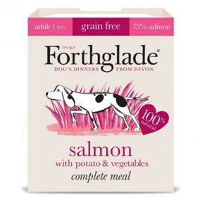 Forthglade Adult GF Comp Salmon Potato & Veg 395g (Pack of 18)