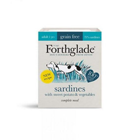 Forthglade Adult GF Comp Sardines Sweet Potato & Veg 395g (Pack of 18)