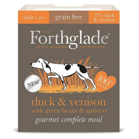 Forthglade Adult GF Gourmet Comp Duck & Venison395g (Pack of 7)