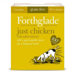 Forthglade Adult GF Just 90% Chicken 395g (Pack of 18)