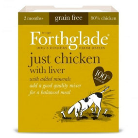 Forthglade Adult GF Just 90% Chicken Liver 395g x 18
