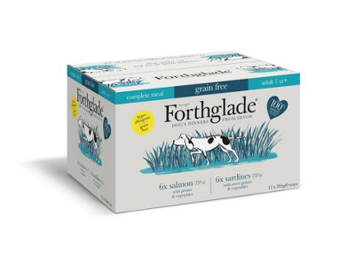 Forthglade Adult Grain Free Complete Salmon & Sardines 12 x 395g