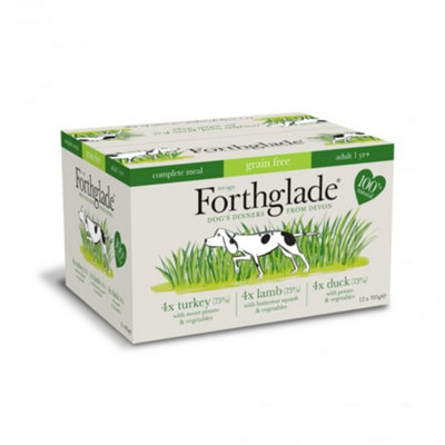 Forthglade Complete Wet Dog Food - Grain Free Trays - Turkey, Lamb & Duck Variety Pack 12 x 395g Price Comparisons | Compare The Build