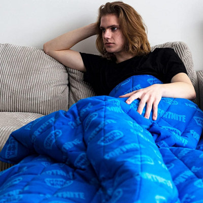 Fortnite Weighted Blanket Kids Childrens 90 x 120cm 3kg DIY at B Q