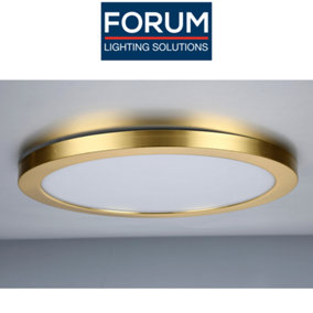 Forum Lighting Wall and Ceiling Light 18W IP44 - Satin Brass