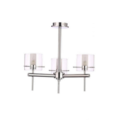 Forum Spa SPA-31726-CHR Gene Cylinder 3 Light Ceiling Light - Chrome (5418)