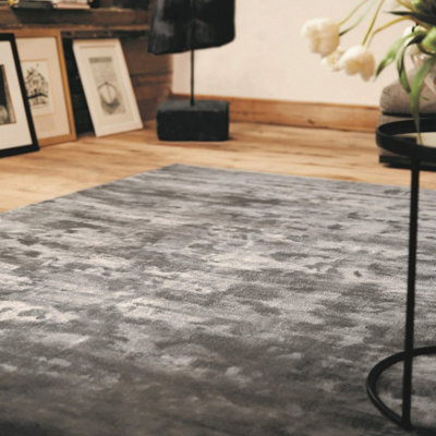 Fossil Plain Luxurious , Modern Rug Easy to clean Living Room and