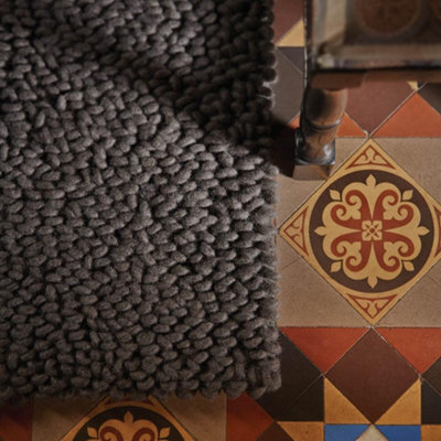 Fossil Textured Wool, Handmade , Luxurious ,  Plain , Modern , Shaggy Rug For Living Room and Bedroom-200cm X 300cm
