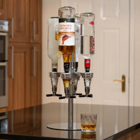 Four Bottle Bar Optic Drinks Dispenser