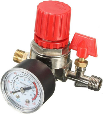 Air Compressor Pressure Switch W/Valve Control Regulators Gauge 90 120psi 4 Port Safety Valve New