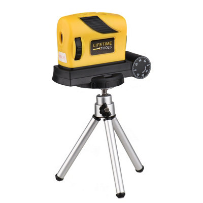 Four-in-One Portable Laser Level: High Precision Line Device with Double Bubble and Low Power Consumption