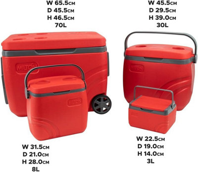 Four Piece Cool Box Combo Set Red