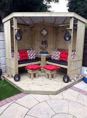 Four Seasons & Decking - Timber - L230 x W290 x H205 cm - Garden Furniture - Fully Assembled