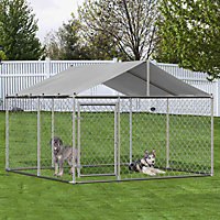 FoxHunter 3X3M Outdoor Dog Animal Shelter Lockable Cover Dog Training Playing Crate