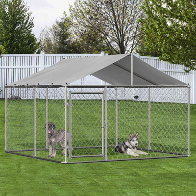 Outdoor dog kennel store cover