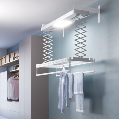 Foxydry Pro for Walls 122 cm, Electric Wall-Mounted Drying Rack with ...