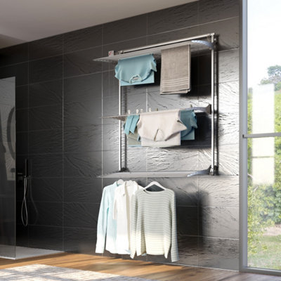 Foxydry Tower 152 cm Grey, Freestanding Laundry Drying Rack with ...