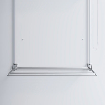 Foxydry Wall 108 cm Grey, Space-Saving Wall Dryer, Vertical Drying Rack ...