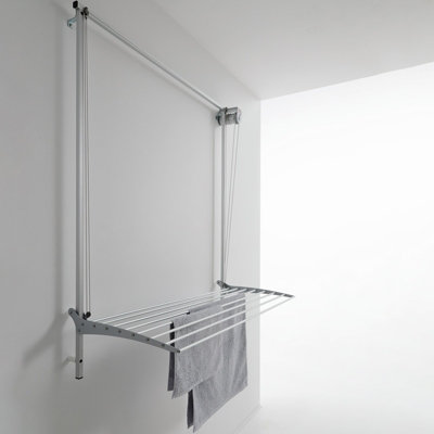 Foxydry Wall 108 cm Grey, Space-Saving Wall Dryer, Vertical Drying Rack ...