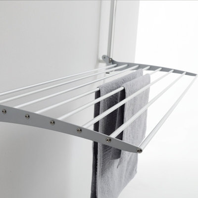 Foxydry Wall 128 cm Grey, Space-Saving Wall Dryer, Adjustable Height ...