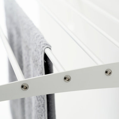 Foxydry Wall 88 cm White, Vertical Clothes Drying Rack, Space-saving ...