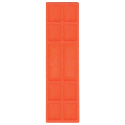 FP28 6mm Glazing Flat Shims for DIY & Construction - Plastic Frame Packers for Window, Door & Glass Fitting (28 x 100, 100 pcs)