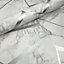 Fractal Geometric Marble Wallpaper Silver - Fine Decor FD42263