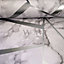 Fractal Geometric Marble Wallpaper Silver - Fine Decor FD42263